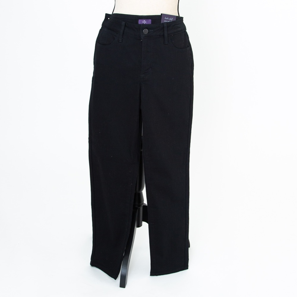 NYDJ high waist skinny ankle black jeans lift tuck technology fashion staple 4